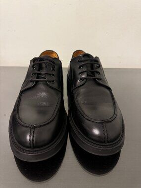Bruno Magli Tyler Split Toe Oxford Black Leather Dress Shoes 10 M ( 43)  Italy